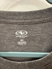 NWT ATHLETIC WORKS Men’s Size 2XL Tri-Blend Short Sleeve Tee 2 Pack Grey TR149