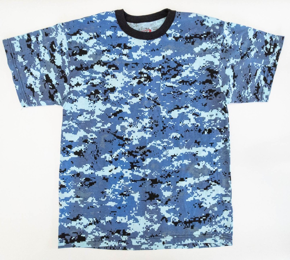 NEW Rothco Sky Blue Digital Camo Military Digital Camouflage T-Shirt 8947 XL