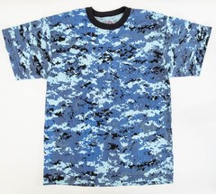 NEW Rothco Sky Blue Digital Camo Military Digital Camouflage T-Shirt 8947 XL