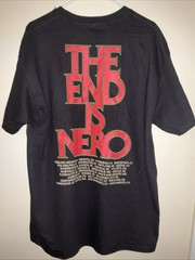 Queens of the Stone Age Tour In Times New Roman The End is Nero T Shirt XL