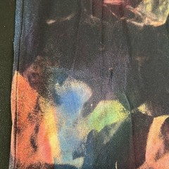 Men’s 2X Hand Dyed T Shirt Abstract Upcycled Colorful Grunge Graffiti Artsy