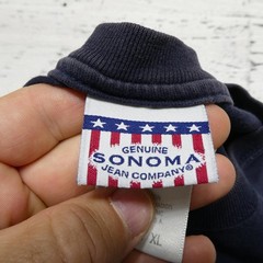 Sonoma Jean Company Shirt Adult XL Blue Sleeveless Freedom USA Flag Graphic