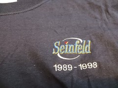 Vintage Seinfeld 1989-1998 NBC Experience Store T-Shirt Mens Size L Black 90s