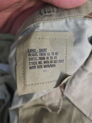 US MILITARY 3 COLOR DESERT CAMOUFLAGE RIP STOP TOP DCU BDU NEW
