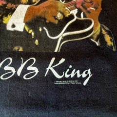 Vintage BB King Shirt Medium Black 2001 Mowtown Jazz Soul Music Memphis