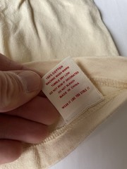 Non Stock Knitting Mills T-Shirt Men’s Large Cream Yellow Made in USA