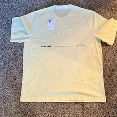 Helmut Lang Sz Lg Soft NWT Yellow Short Sleeve Tee. Super soft material.