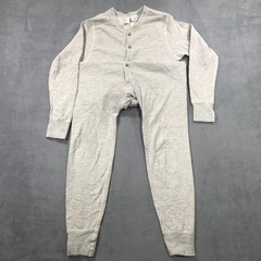 Vintage Duofold Union Suit Men’s Small Gray 2-Layer Base Layer Button Up Wool