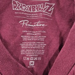 Primitive Men Shirt M Burgundy Graphic Dragon Ball Z Anime Skater