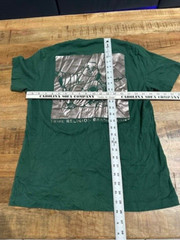 Mens True Religion Jeans Green Foil Silver T shirt 2 Double Sided Medium Buddha