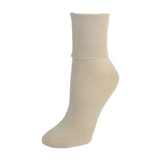 Women Plus Size Cotton Turn Cuff Sock Black Comfortable Soft Hosiery 1 PCS
