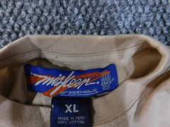 Miskeen t shirt mens XL beige graphic streetwear hiphop vintage baggy