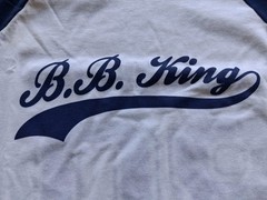 B.B. King Promo Baseball Jersey XL Blue White 80 CD 2005 Music Industry Shirt