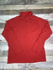 Patagonia Capilene 4 Zip-Neck Mens XL Red Performance Base Layer Shirt Top Hike
