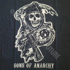 ©2008 Sons Of Anarchy Grim Reaper Motorcycle Club Redwood Original SAMCRO Tshirt