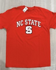 “NC State” North Carolina Wolfpack Red T Shirt – Size L / LARGE – by MV Sport