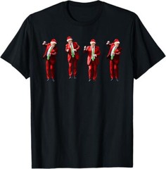 Funny Trump Dance Santa Claus Christmas Xmas Pajamas Holiday T-Shirt, Unisex Tee