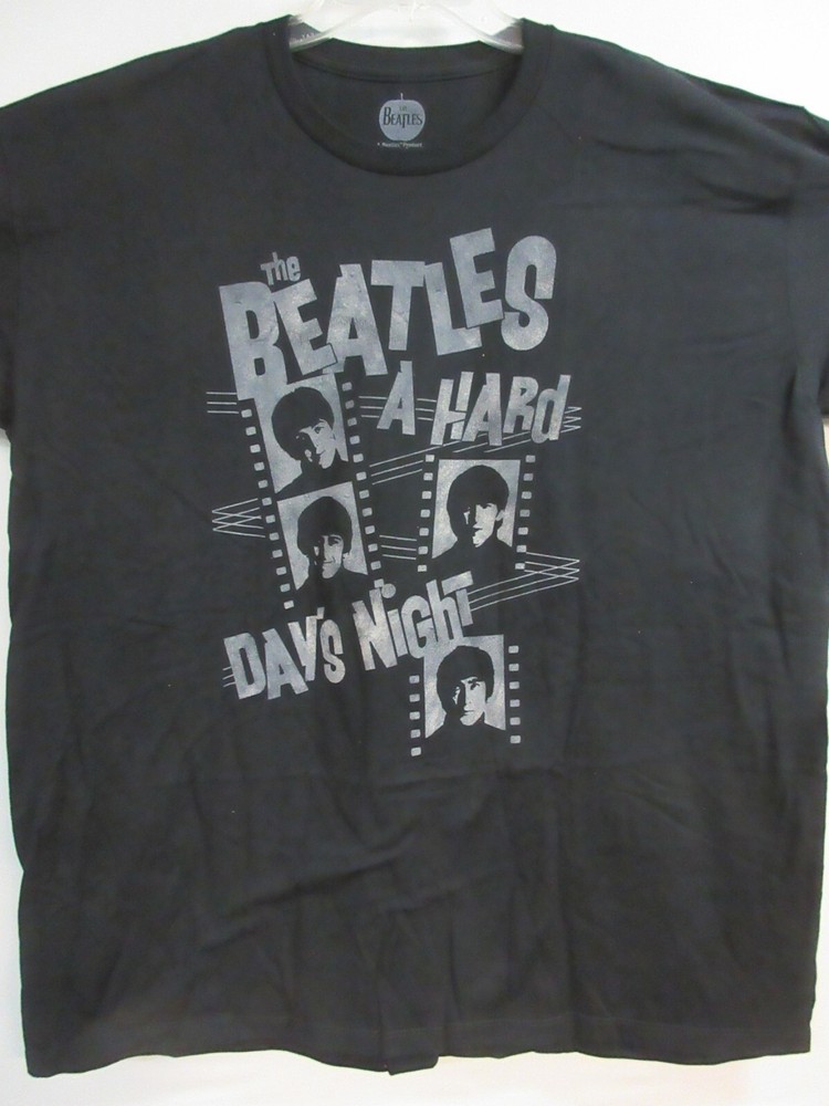 THE BEATLES OFFICIAL MERCH HARD DAYS NIGHT BAND CONCERT MUSIC T-SHIRT 2XL / XXL