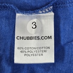 Chubbies Men Tank Top MEDIUM Blue Graphic Wave Palm The Giant NWT