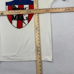 Screen Stars Shirt Mens L White Desert Storm POW MIA 1991 USA Patriotic Tee