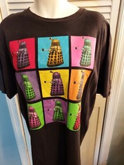 Dr Who Daleks Array Colors – Black T-Shirt XL Men’s