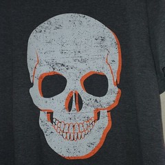 Mission Ridge Gray Skeleton Men’s Short Sleeve T-Shirt Size Large