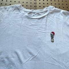 Travis Mathew T-Shirt Mens XXL White Always On Holiday HUGE Logo Christmas MINT