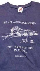 VGT Jerzees Graphic Print T Shirt Mens XL Caesarea Maritima in 87 archaeologists