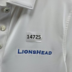 NEW Peter Millar Polo Shirt Womens M White UPF 50+ Sun Protection LIONSHEAD $75