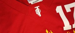 Fire Dept. #17 Mens XL 48″ Chest Red White Jersey Basketball Teamwork Shirt USA