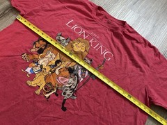 Disney The Lion King Group Simba Mufasa Nala Graphic Red Men’s T-Shirt 3XL