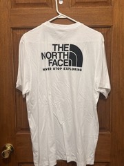 The North Face White Short-Sleeve Logo Tee Sz L