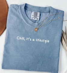 Chill Lifestyle Comfort Tee Relaxed Fit Soft Cotton Shirt