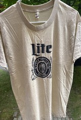 Vtg 80s (Miller) Lite A Fine Pilsner Beer T Shirt Single Stitch UNWORN Men’s M/L
