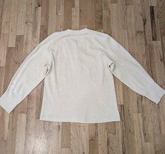 Vintage 50s Military Henley Shirt M Wool Thermal Winter Workwear Uniform USA
