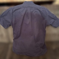 Ralph Lauren BLAKE Short Sleeve Cotton Shirt Navy L For 14Y+ Japan