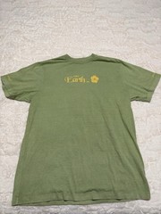 Select Start Respect Earth Graphic Print Crew Neck Men’s Green T-Shirt L