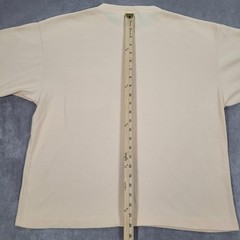 Vintage Eddie Bauer Shirt Mens Large Beige Made USA Pocket Basic Boxy Minimalist
