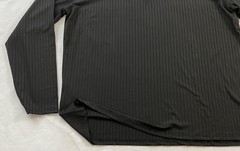 men’s Gildan t-shirt size 5XL black long sleeve rib cuff pull-on cotton