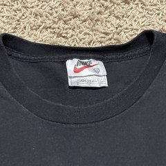 Vintage Y2K 80s 90s Made In USA Nike Flight Basketball Black T Shirt Mens XL