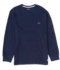 Polo Ralph Lauren Crew Neck Waffle Knit Sleep Shirt Mens XLT Navy w/ Pony NWT