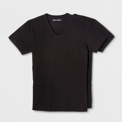 Pair of Thieves Men’s Super Soft Fitted V-Neck Tee 4-Pack Black Size Large NWT