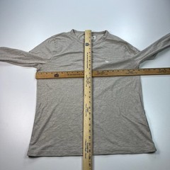 Abercrombie and Fitch Henley Shirt Mens Medium Beige Lightweight Preppy