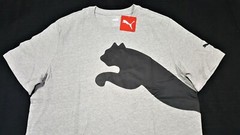 Puma Over Sized Logo Tee INF Future Puma-Gray Black- forever