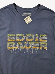 Eddie Bauer Men’s Blue Crewneck Short Sleeve Graphic T-Shirt XL NWT