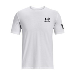 Under Armour 1370816 Men’s UA Freedom Flag Camo T-Shirt, White/Black, Small