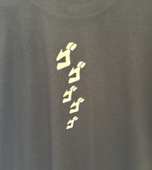 New T Shirt Jojo’s Bizarre Adventure Anime Logo front + back BLACK S M L XL
