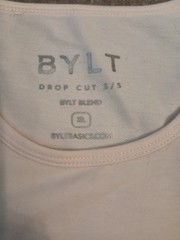 Bylt Drop Cut Ss Bylt Blend T-shirt NWT Men’s Size XL Off-White