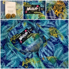 Chubbies Mens Weekend Casual Shirt Safari Cheetah Size Medium- EXCELLENT