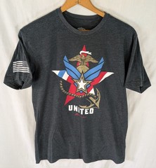 GV Art and Design MILITARY UNITED Graphic TShirt Sz L Navy Color All 5 Branches